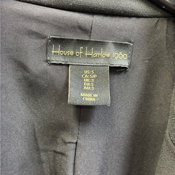 House of Harlow 1960 Women's Double Breast Boyfriend Oversize Open Blazer Size S - Picture 4 of 5